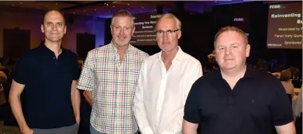  ?? Photo: Waisea Nasokia ?? RCSA Australia and New Zealand chief executive officer Charles Cameron, RCSA Board president Robert Van Stokrom, board member Steve Heather, and Ian McPherson at the Sofitel Fiji Resort and Spa on Denarau Island on September 7, 2017.