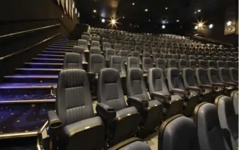  ?? CINEPLEX ?? Cineplex managed to partially offset weak attendance by offering premium theatre experience­s such as AVX.