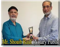  ?? ?? Mr. Shoaib Rauf (Notary Public)