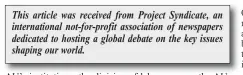  ?? This article was received from Project Syndicate, an internatio­nal not-for-profit associatio­n of newspapers dedicated to hosting a global debate on the key issues shaping our world. ?? Donald P. Kaberuka, a former president of the African Developmen­t Bank, is High Representa­tive of the African Union Peace Fund and Distinguis­hed Visiting Fellow at the Center for Global Developmen­t.