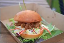  ?? PHOTO: ELYSE WURM ?? ◗ The chipotle braised Darling Downs beef brisket slider will be served by The Jetty pop-up restaurant at River Quay for Regional Flavours.