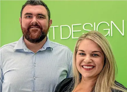  ??  ?? Mint Design owners Shayne and Ally Moore won the right to do Google interior tours ahead of 40 New Zealand competitor­s.