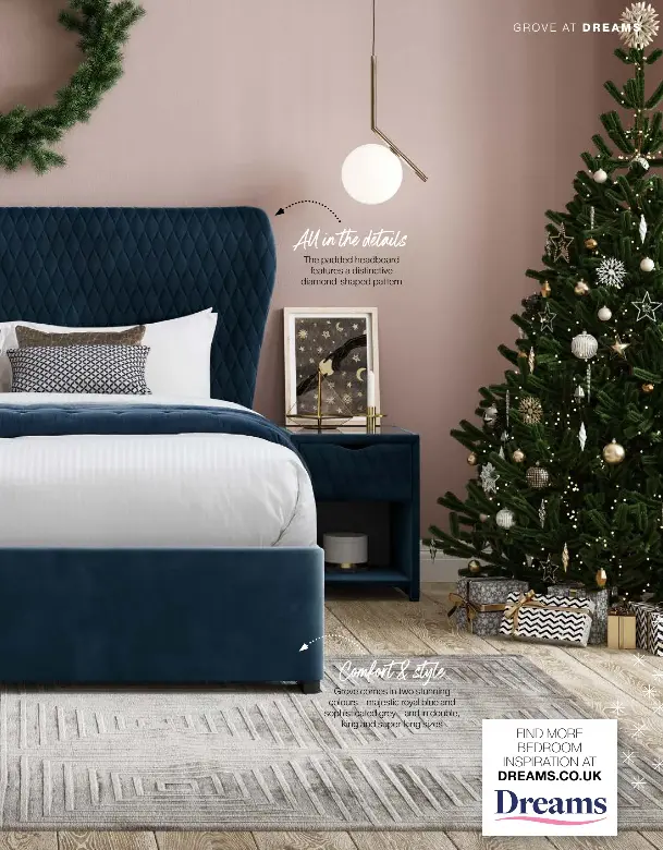 Grove velvet ottoman bed deals