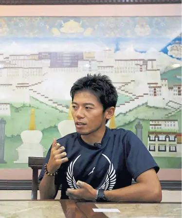  ?? Reuters ?? Hat ein klares Ziel im Leben: der japanische Bergsteige­r Nobukazu Kuriki.