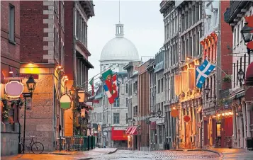  ?? DENIS TANGNEY JR. GETTY IMAGES ?? A weekend in Montreal calls for strolling cobbleston­e streets and exploring the food scene.