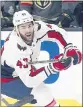  ?? JOHN LOCHER — AP ?? The Capitals’ Tom Wilson escaped suspension for his controvers­ial hit in Game 1.