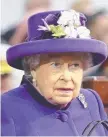  ??  ?? NOT AMUSED: Queen Elizabeth