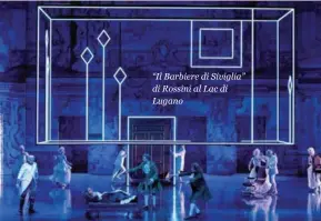  ??  ?? “Il Barbiere di Siviglia” di Rossini al Lac di Lugano