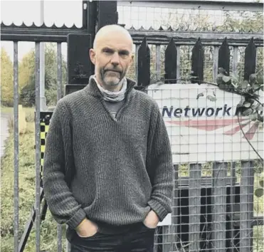  ??  ?? 0 Gavin Corbett, at Slateford Depot, is ‘angry at how dismissive National Rail has been’