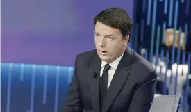  ?? IMAGOECONO­MICA ?? Dimissiona­rio. Matteo Renzi ha rimesso il suo incarico di premier nelle mani del Capo dello Stato mercoledì scorso