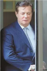  ?? AP FILE PHOTOS ?? MORE TO COME? Special counsel Robert Mueller has already taken down Paul Manafort, above, former Donald Trump campaign chairman.