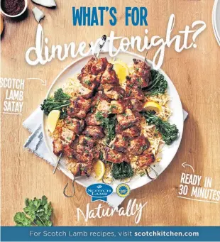  ??  ?? QMS says it will offer inspiratio­n for recipes for quick and easy meals.