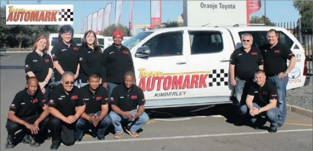  ?? Picture: ?? EXCELLENCE: Team Automark Kimberley was selected as the Best Automark dealer in the large category in the country. The Unitrans Group has more than 1 300 vehicles available and delivers countrywid­e. This team offers outstandin­g, profession­al service...