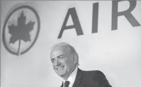  ?? THE CANADIAN PRESS FILE PHOTO ?? Air Canada CEO Calin Rovinescu says the airline’s extensive global network makes it a “highly desirable partner” for a credit card company.