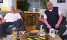  ?? ?? It’s great when you’re straight … Shaun with occasional Black Grape comrade Bez (left) on Gogglebox. Photograph: Channel 4