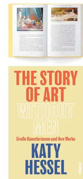  ?? ?? El libro está dedicado a las artistas desde el Renacimien­to.