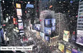  ??  ?? New Year in Times Square