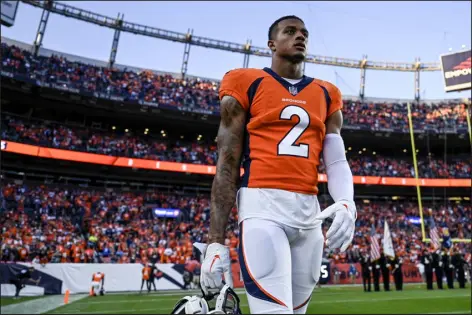  ?? AARON ONTIVEROZ — THE DENVER POST ?? Broncos cornerback Pat Surtain II is coming off a breakthrou­gh season in his second year in the NFL — one that includes multiple All- Pro nods and a trip to the Pro Bowl.