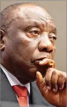  ??  ?? SA President Cyril Ramaphosa