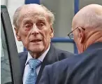  ??  ?? Prince Philip, 98, leaving hospital