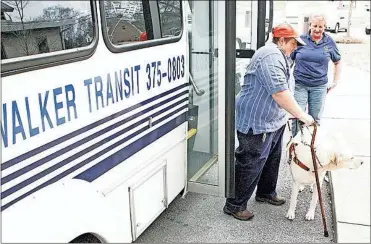  ?? File ?? Walker County Transit provides transporta­tion for a resident.