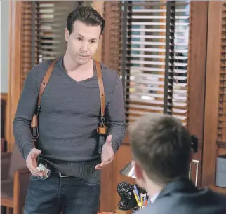  ?? PARRISH LEWIS/NBC/THE ASSOCIATED PRESS ?? Former amateur boxer Jon Seda portrays Antonio Dawson in the new Dick Wolf series, Chicago Justice. “I take everything I learned from boxing and use it to prepare,” he says.