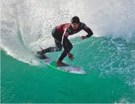  ?? TOSTEE/ WSL/ DIVULGAÇÃO ?? Gabriel Medina está garantido nas quartas de final em Jeffreys Bay