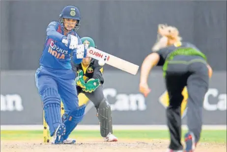  ?? AFP ?? Smriti Mandhana, India’s opener and one of the more experience­d players, has failed to make a big impression at the T20 World Cup.