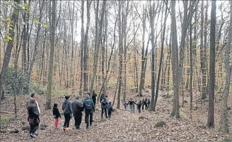  ?? PERE DURAN ?? Aspecto de uno de los tramos del sendero Joan Maragall, el más transitado, durante este fin de semana