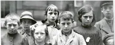  ?? Foto: National Archives and Records Administra­tion (NARA)/Wikimedia commons/dpa ?? Auch für Kinder war der Erste Weltkrieg eine schwere Zeit. Dieses Bild entstand vor etwa 100 Jahren in Frankreich nahe Paris. Es zeigt Flüchtling­skinder.