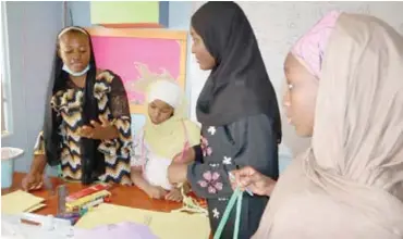  ??  ?? Students of Voyage Internatio­nal School Abuja during their summer classes