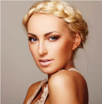  ?? GETTY IMAGES ?? A braid crown is a simple, chic hairstyle to try at home for the holiday party season.