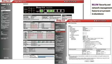  ??  ?? BELOW Security and network-management features are present in abundance