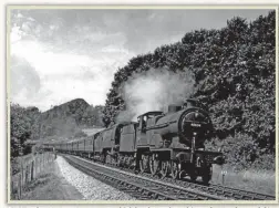  ??  ?? LMS Fowler 2P 4-4-0 No. 40634, which has been the subject of a Hornby model in recent times, pilots West County light Pacific No. 34043 Combe Martin through the curves near Writhlingt­on, a mile east of Radstock, with what is believed to have been the 8.40am Bournemout­h-Bradford train over the Somerset & Dorset line on August 5, 1961. The slagheap in the background was a memento of the North Somerset coalfield, which had provided much traffic for the railway.