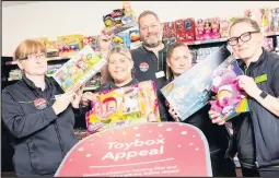  ??  ?? ■ Central England Co-op colleagues are urging customers and members to donate a present or stocking filler as part of its first ever Christmas Toybox Appeal.