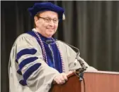  ?? PROVIDED ?? South Suburban College Board of Trustees chairman Frank Zuccarelli, shown at a graduation.