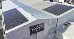  ?? ?? Going solar: Shepparton’s Furphy Foundry is now run entirely on solar power after a government grant helped the company switch to cleaner, greener technology.