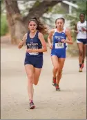  ?? Photo courtesy Darcy Brown/TMU Athletics ?? TMU senior Mikala Tockstein (Fairchild), who graduated from Hart, wrapped up a stellar cross country career last week at NAIA nationals.