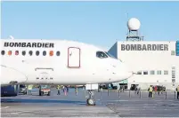  ?? CLEMENT SABOURIN AFP/GETTY IMAGES FILE PHOTO ?? Class B shares of Bombardier plunged 37 per cent in Toronto last week after the company slashed cash-flow forecasts.
