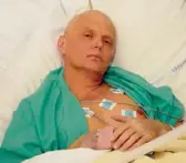  ??  ?? Former KGB agent Alexander Litvinenko died in London in 2006 after drinking tea laced with deadly polonium.