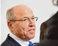  ?? Foto: Nicolas Armer, dpa ?? Alfred Gaffal ist als Präsident das Ge sicht der bayerische­n Wirtschaft. Nun wird er 70.