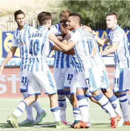  ??  ?? Il Pescara fa festa: in casa del Trapani arriva un gran successo