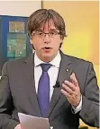  ?? FOTO: REUTERS ?? Carles Puigdemont vergangene Woche in Brüssel.