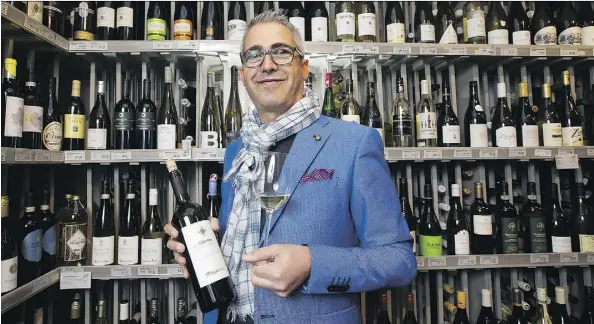  ?? GREG SOUTHAM ?? Beppe Pinna, an ambassador representi­ng the Argiolas winery. visits the Color de Vino store this month.