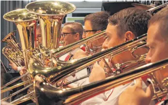  ?? FOTO: PRIVAT ?? Das Blasorches­ter Warthausen hat beim Konzert die Geburtstag­e großer Komponiste­n gewürdigt.