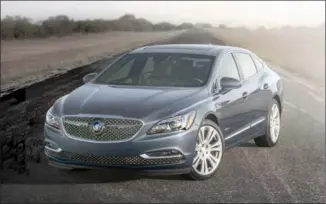  ??  ?? The 2018 Buick LaCrosse Avenir showcases the new Avenir sub-brand of elevated luxury.