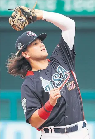  ?? ROB CARR GETTY IMAGES FILE PHOTO ?? Infielder Bo Bichette’s minor-league success is a piece of the puzzle, but Jays president Mark Shapiro says a successful rebuild requires “dozens of prospects — not two, three, five.”