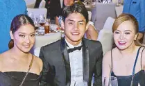  ??  ?? Princess Quiambao with Grae Fernandez and Renze Magtalas