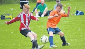  ??  ?? Fairmuir met St Andrews in an Age 11 game played at Graham Street.