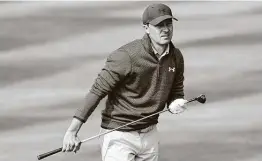  ?? Eric Risberg / Associated Press ?? Jordan Spieth opened the AT&T Pebble Beach Pro-Am with 65 and 67 and led by two shots going into the final round only to falter and finish tied for third.